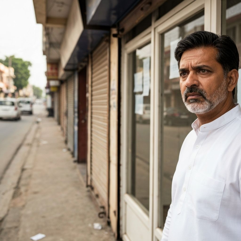 Local business owner concerned about customer traffic