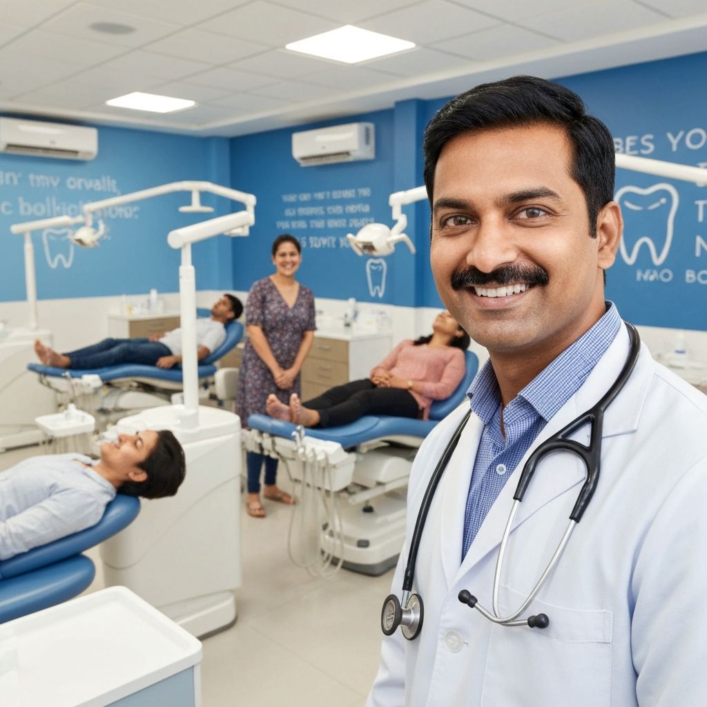 Happy local business owner in Hyderabad